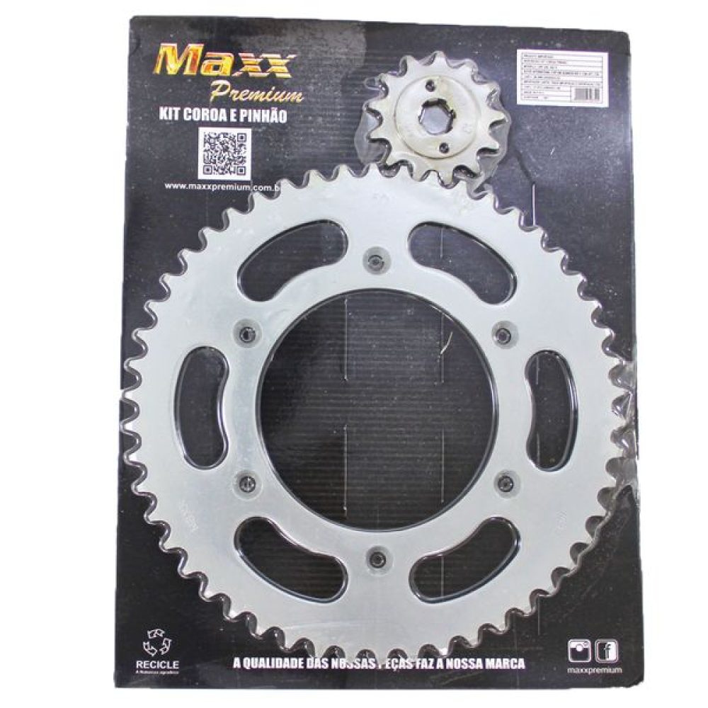 072674 - KIT COROA/PINHAO CRF 230 50/13 (520) - MAXX PREMIUM