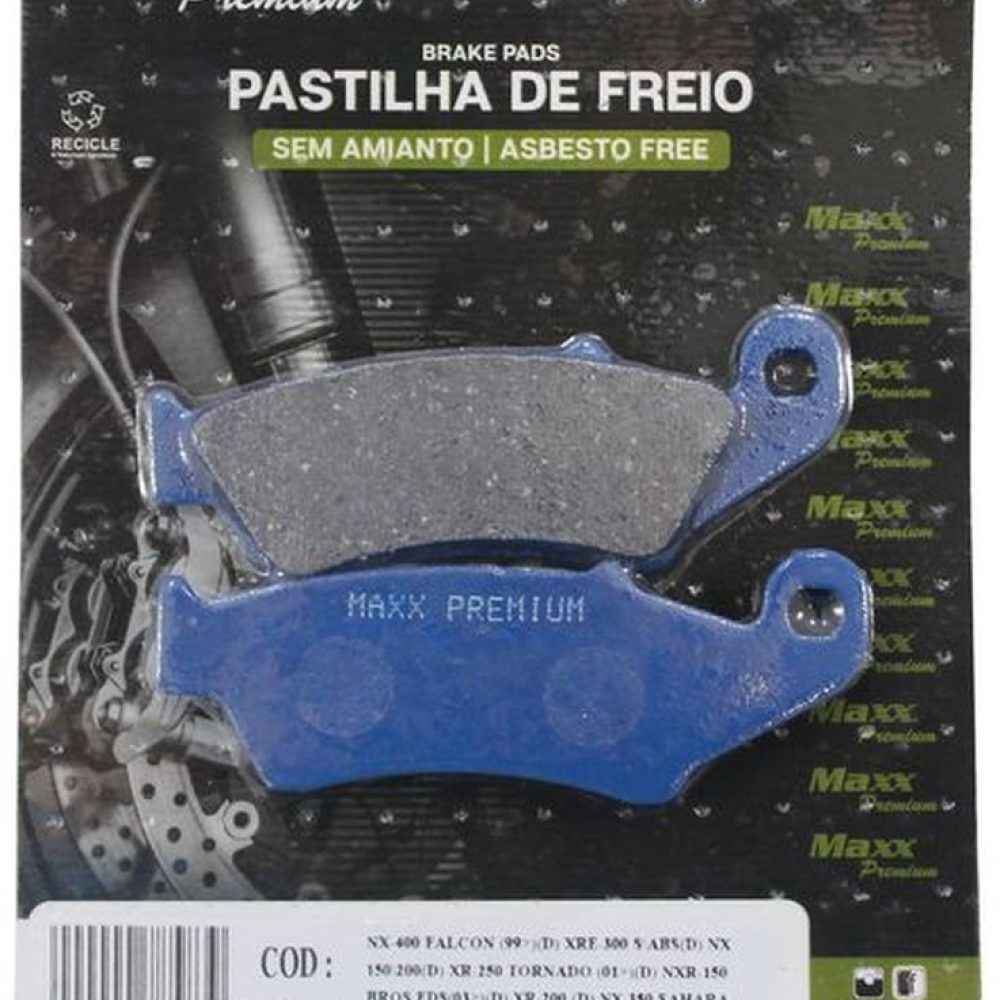 078583 - PASTILHA FREIO BROS 150- BIZ125- F - MAXX PREMIUM